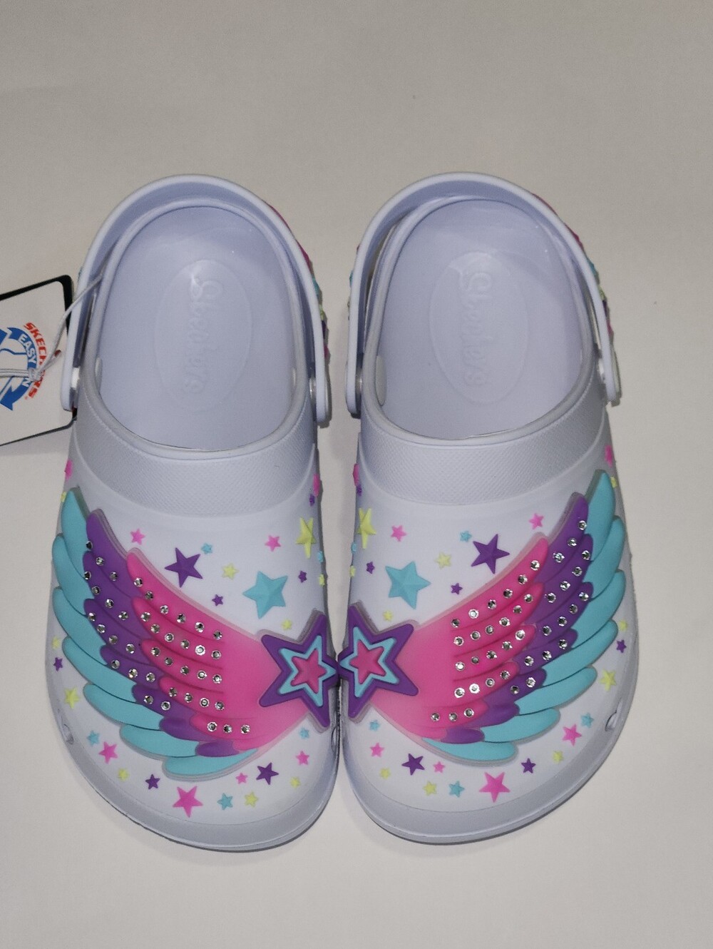 Skechers Foamies Wing Star Light Up Shoes NWT